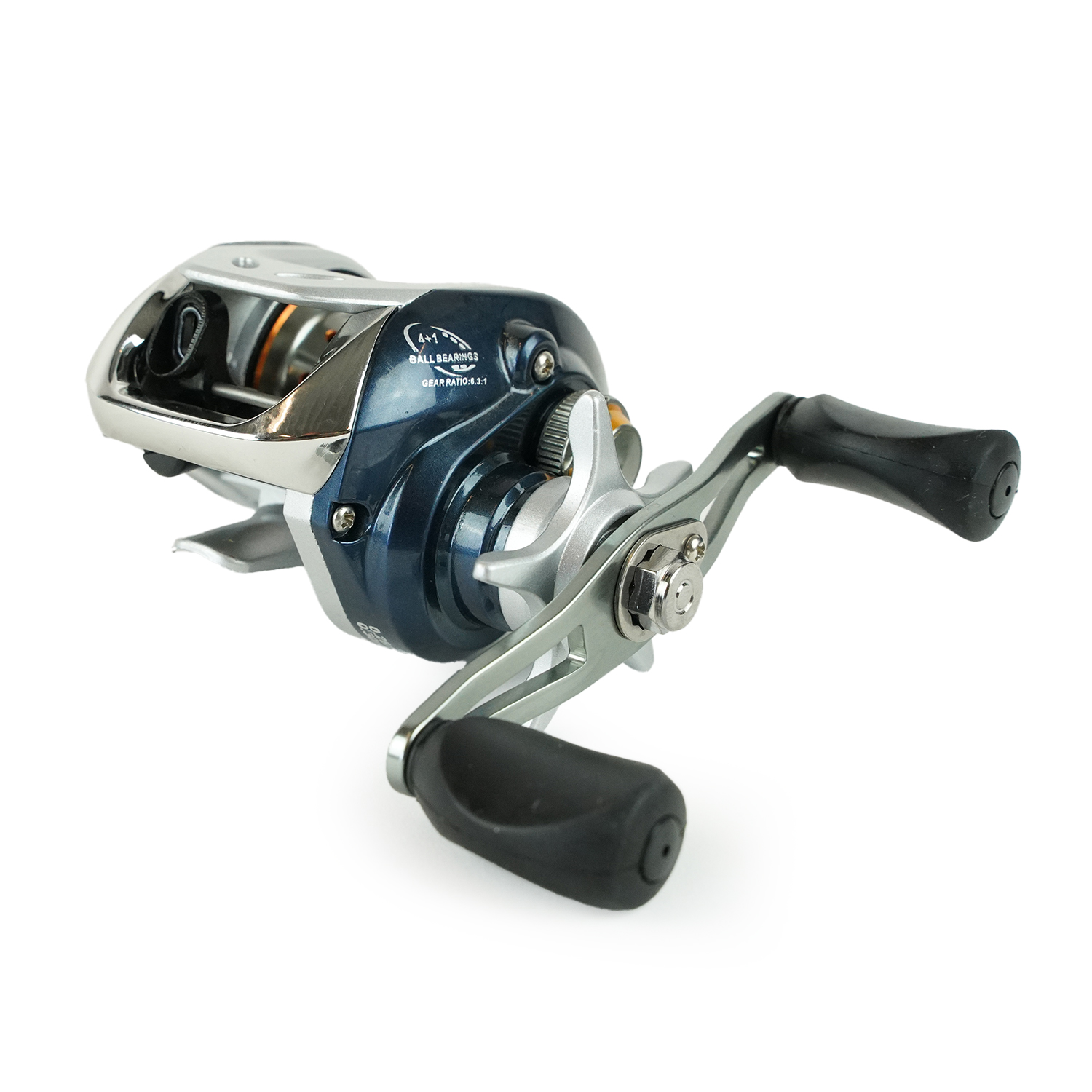 Eurocatch Baitcaster set 2,10m - avec 200 m de ligne tressée - Moulinet + Canne + Fil