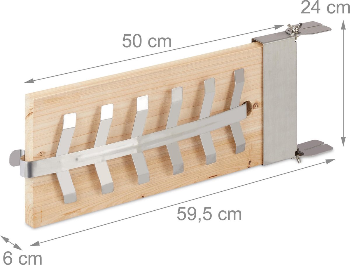 Eurocatch Salmon planche à fumer lot de 2 - support en acier inoxydable - bois de cèdre - planche à saumon - barbecue