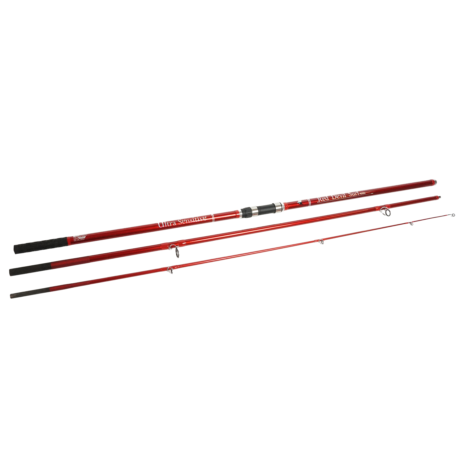 X2 Beach canne à pêche set Pro 1-Rod - Canne de plage - Moulinet - Support canne - Ligne de pêche