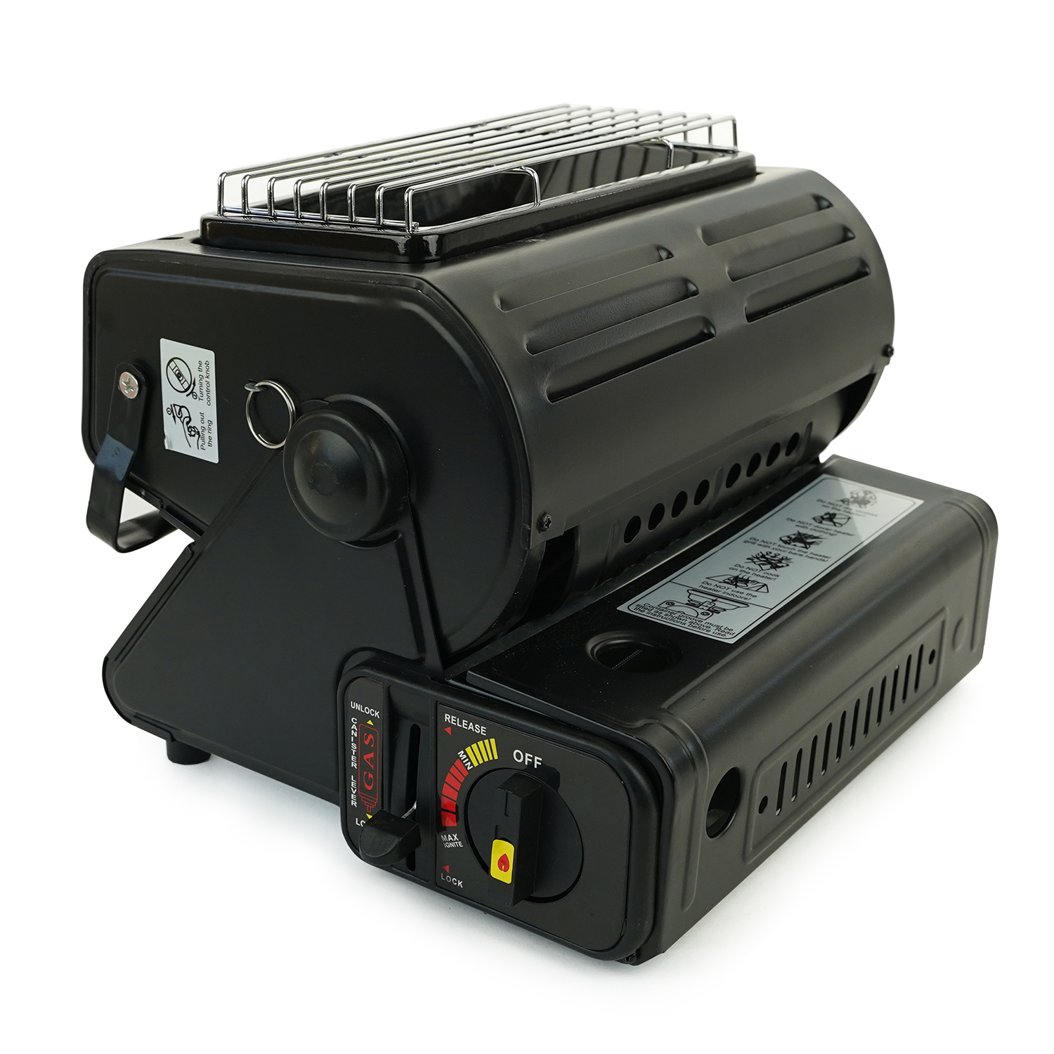 Eurocatch Réchaud et cuisinière à gaz - Ensemble de camping - 8 bonbonnes de gaz butane - Réchaud à gaz - Brûleur à gaz - Cuisinière - Chauffage