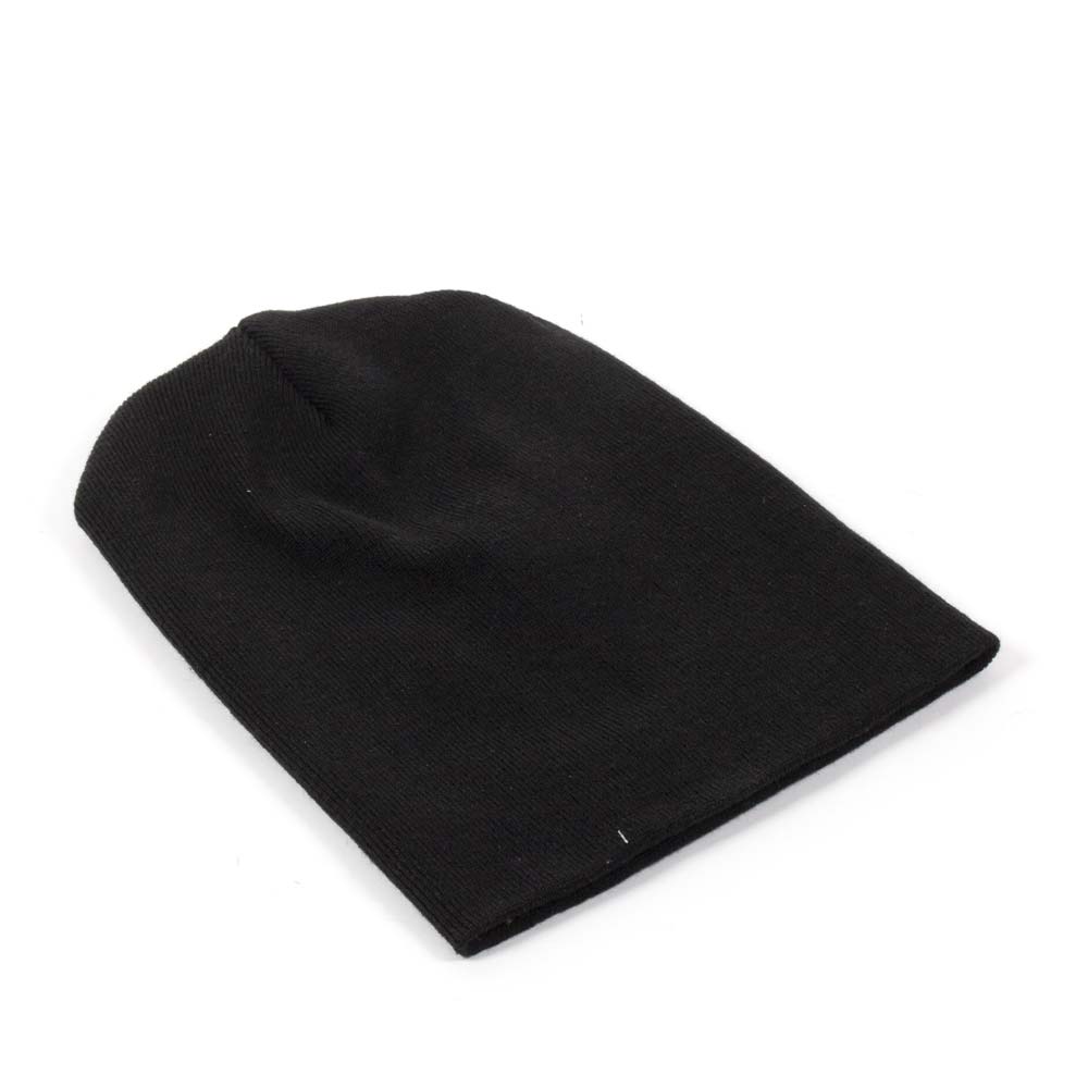 Black Knit Beanie - Bonnet