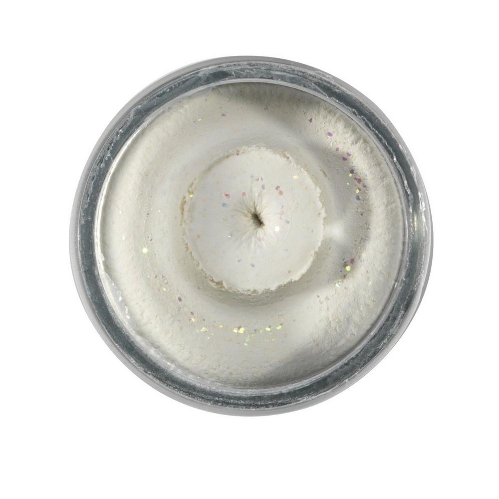 Berkley Natural Glitter Troutbait - Garlic - White Glitter