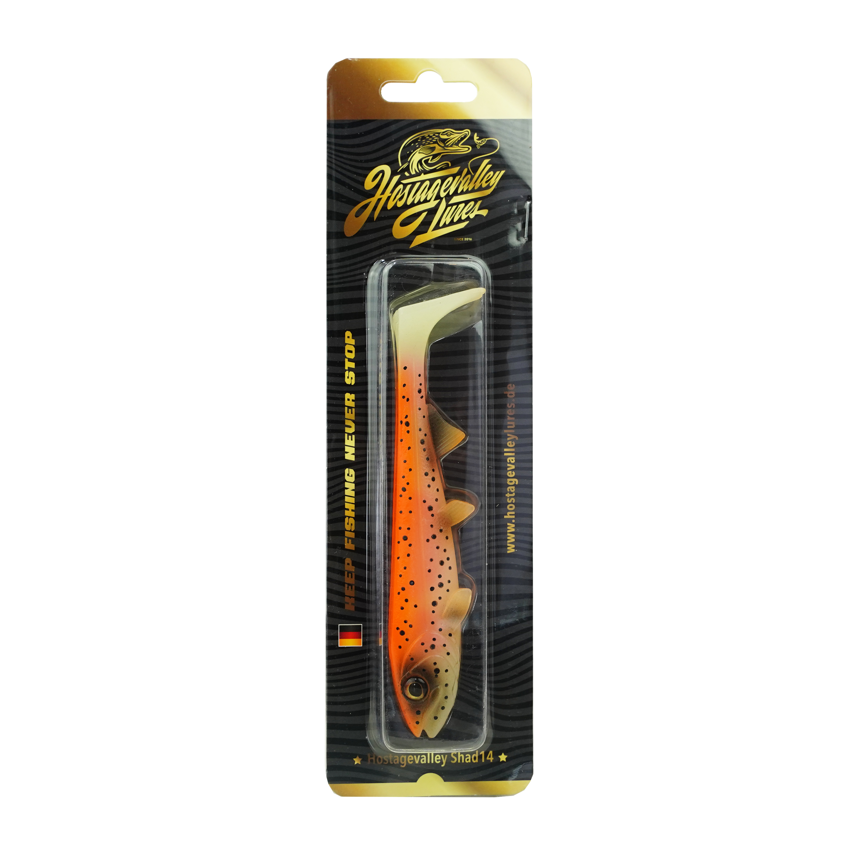 Hostagevalley Shad - Truite Dorée - 22cm