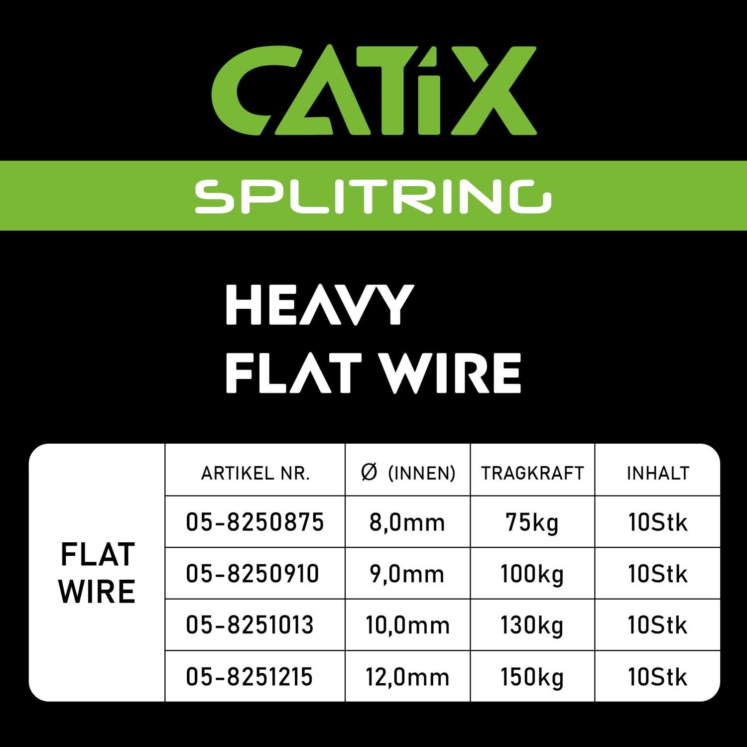 Catix Anneaux brisés 150kg 10 pcs