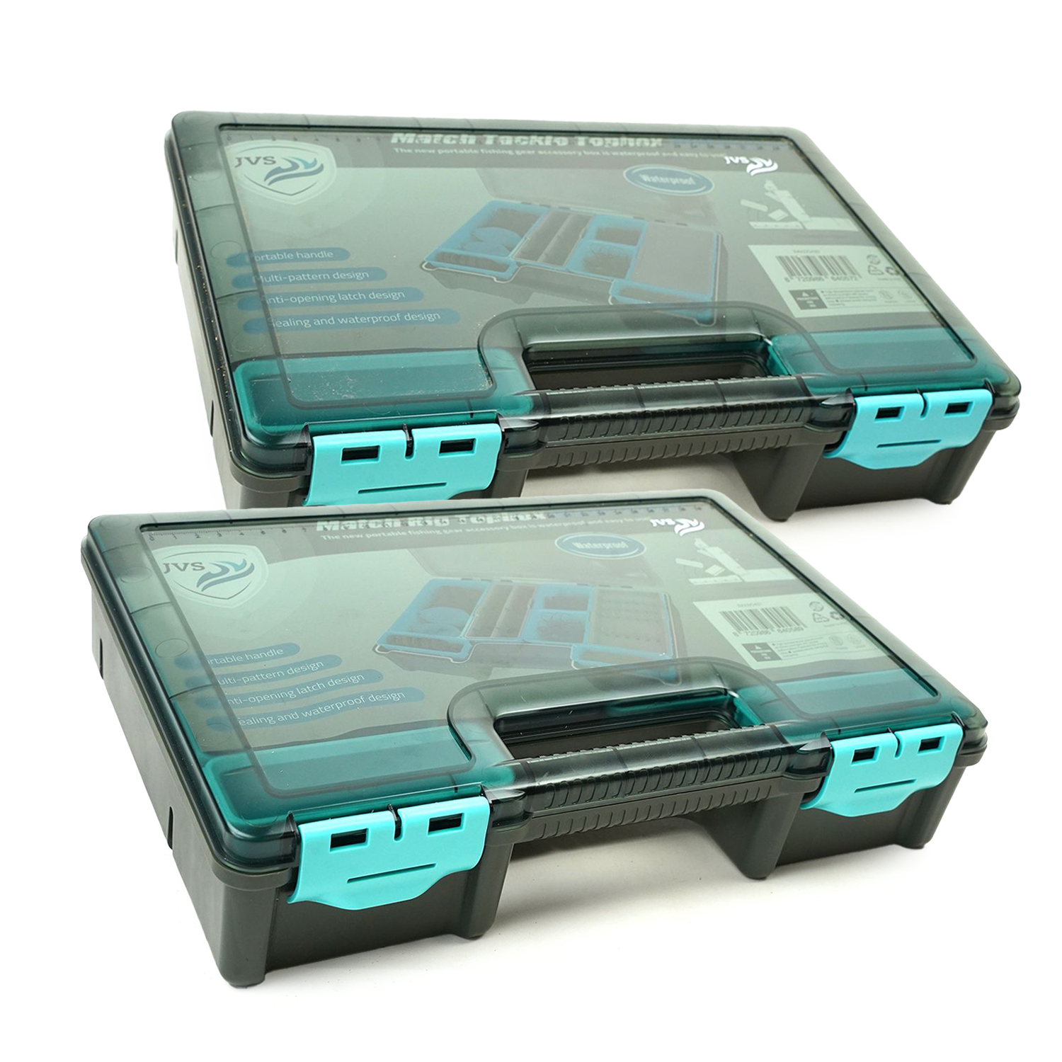 JVS Tackle Topbox Set Feeder/Match Boîtes de Rangement